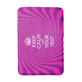 Aangepaste KEEP CALM EN Jouw tekst Badmat (Voorkant Verticaal)