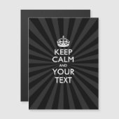 Aangepaste KEEP CALM en jouw tekst bij uitbarsting (Voorkant / Achterkant)