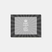 Aangepaste KEEP CALM en jouw tekst bij uitbarsting Post-it® Notes (Voorkant)