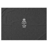 Aangepaste KEEP CALM en jouw tekst bij uitbarsting Tafelkleed (Voorkant (Horizontaal))