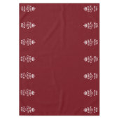 Aangepaste Keep Calm en Jouw tekst Burgundy Tafelkleed (Voorkant)