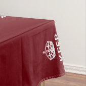 Aangepaste Keep Calm en Jouw tekst Burgundy Tafelkleed (Voorbeeld)