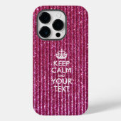 Aangepaste KEEP CALM EN Jouw tekst Case-Mate iPhone Case (Achterkant)