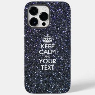 Aangepaste KEEP CALM EN Jouw tekst Case-Mate iPhone 14 Pro Max Hoesje
