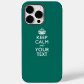Aangepaste KEEP CALM EN Jouw tekst Case-Mate iPhone Case (Achterkant)