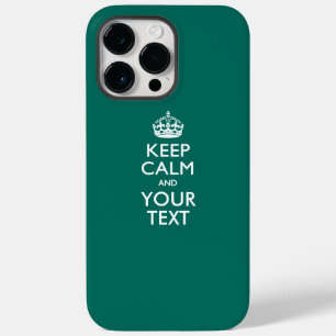 Aangepaste KEEP CALM EN Jouw tekst Case-Mate iPhone 14 Pro Max Hoesje