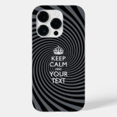 Aangepaste KEEP CALM EN Jouw tekst Case-Mate iPhone Case (Achterkant)
