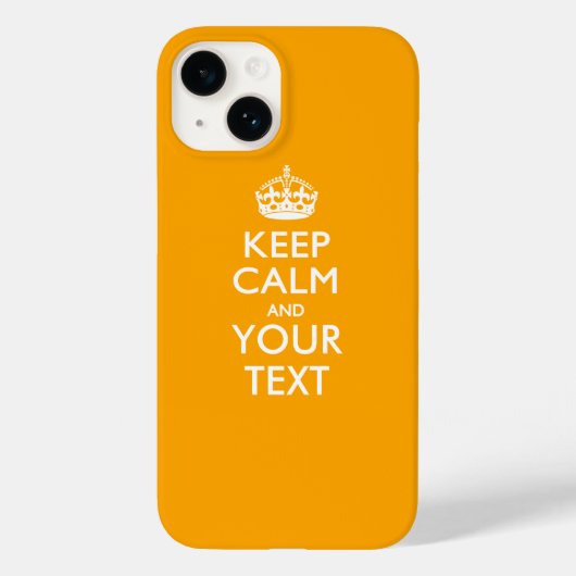 Aangepaste KEEP CALM EN Jouw tekst Case-Mate iPhone Case (Achterkant)