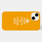 Aangepaste KEEP CALM EN Jouw tekst Case-Mate iPhone Case (Achterkant (horizontaal))