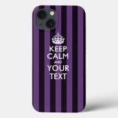 Aangepaste KEEP CALM EN Jouw tekst Case-Mate iPhone Case (Achterkant)