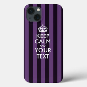 Aangepaste KEEP CALM EN Jouw tekst Case-Mate iPhone Case