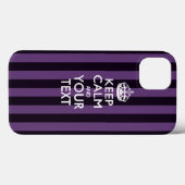 Aangepaste KEEP CALM EN Jouw tekst Case-Mate iPhone Case (Achterkant (horizontaal))