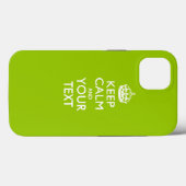Aangepaste KEEP CALM EN Jouw tekst Case-Mate iPhone Case (Achterkant (horizontaal))