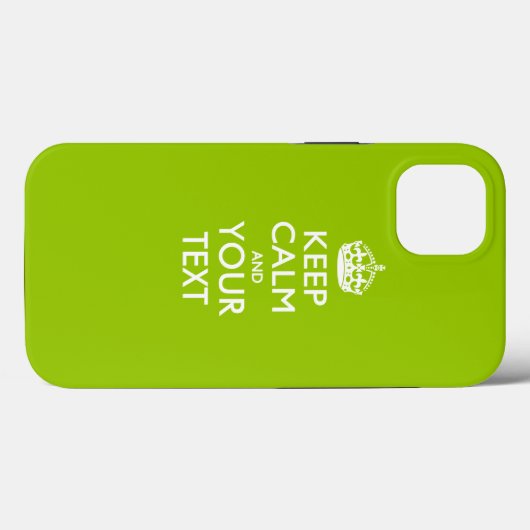 Aangepaste KEEP CALM EN Jouw tekst Case-Mate iPhone Case (Achterkant (horizontaal))