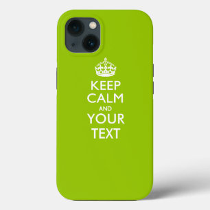 Aangepaste KEEP CALM EN Jouw tekst Case-Mate iPhone Case