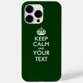 Aangepaste KEEP CALM EN Jouw tekst Case-Mate iPhone Case (Achterkant)