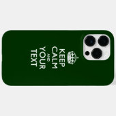 Aangepaste KEEP CALM EN Jouw tekst Case-Mate iPhone Case (Achterkant (horizontaal))