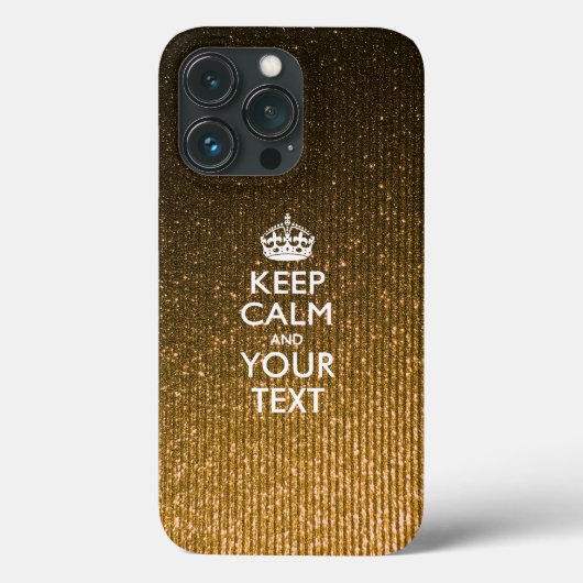 Aangepaste KEEP CALM EN Jouw tekst Case-Mate iPhone Case (Achterkant)
