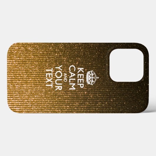 Aangepaste KEEP CALM EN Jouw tekst Case-Mate iPhone Case (Achterkant (horizontaal))
