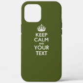 Aangepaste KEEP CALM EN Jouw tekst Case-Mate iPhone Case (Achterkant)