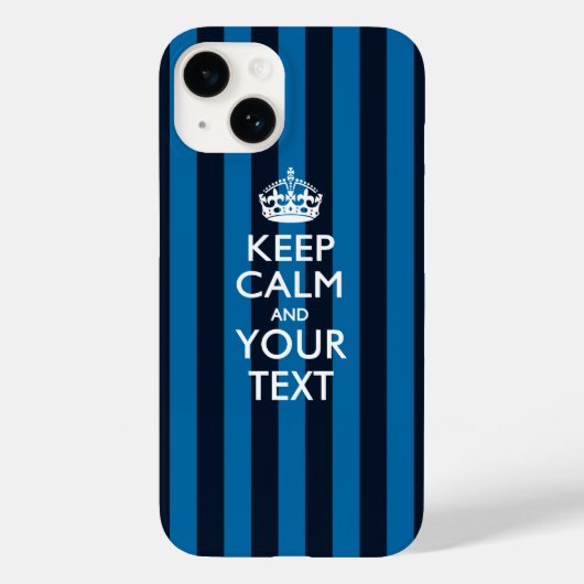 Aangepaste KEEP CALM EN Jouw tekst Case-Mate iPhone Case (Achterkant)