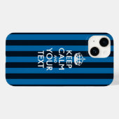 Aangepaste KEEP CALM EN Jouw tekst Case-Mate iPhone Case (Achterkant (horizontaal))