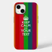 Aangepaste KEEP CALM EN Jouw tekst Case-Mate iPhone Case (Achterkant)
