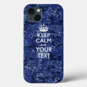 Aangepaste KEEP CALM EN Jouw tekst Case-Mate iPhone Case (Achterkant)