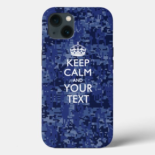 Aangepaste KEEP CALM EN Jouw tekst Case-Mate iPhone Case (Achterkant)