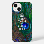 Aangepaste KEEP CALM EN Jouw tekst Case-Mate iPhone Case (Achterkant)
