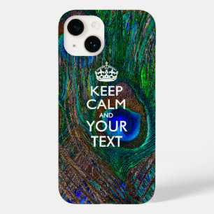 Aangepaste KEEP CALM EN Jouw tekst Case-Mate iPhone 14 Hoesje
