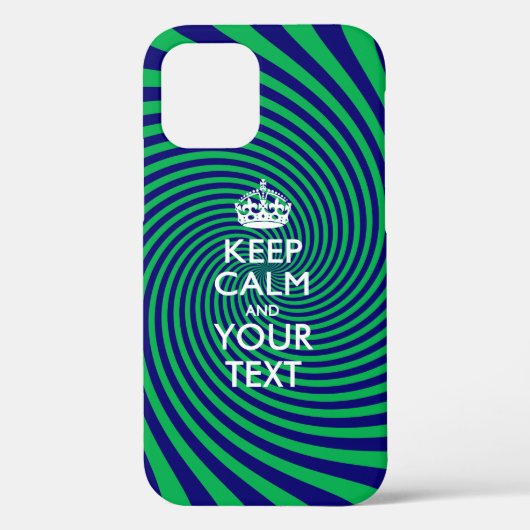 Aangepaste KEEP CALM EN Jouw tekst Case-Mate iPhone Case (Achterkant)
