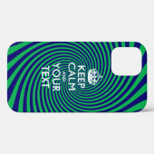 Aangepaste KEEP CALM EN Jouw tekst Case-Mate iPhone Case (Achterkant (horizontaal))