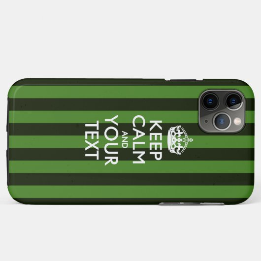 Aangepaste KEEP CALM EN Jouw tekst Case-Mate iPhone Case (Achterkant (horizontaal))