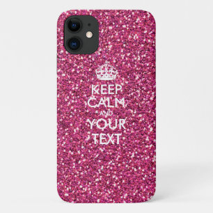 Aangepaste KEEP CALM EN Jouw tekst Case-Mate iPhone Case