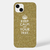 Aangepaste KEEP CALM EN Jouw tekst Case-Mate iPhone Case (Achterkant)