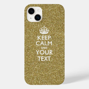 Aangepaste KEEP CALM EN Jouw tekst Case-Mate iPhone 14 Plus Hoesje