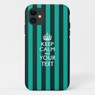 Aangepaste KEEP CALM EN Jouw tekst Case-Mate iPhone Case
