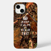 Aangepaste KEEP CALM EN Jouw tekst Case-Mate iPhone Case (Achterkant)