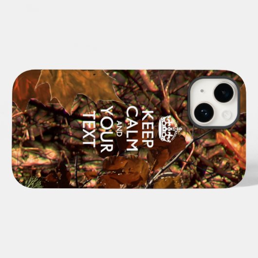 Aangepaste KEEP CALM EN Jouw tekst Case-Mate iPhone Case (Achterkant (horizontaal))