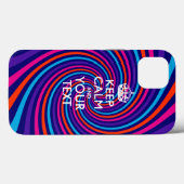 Aangepaste KEEP CALM EN Jouw tekst Case-Mate iPhone Case (Achterkant (horizontaal))