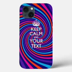 Aangepaste KEEP CALM EN Jouw tekst Case-Mate iPhone Case