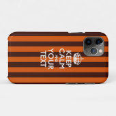 Aangepaste KEEP CALM EN Jouw tekst Case-Mate iPhone Case (Achterkant (horizontaal))