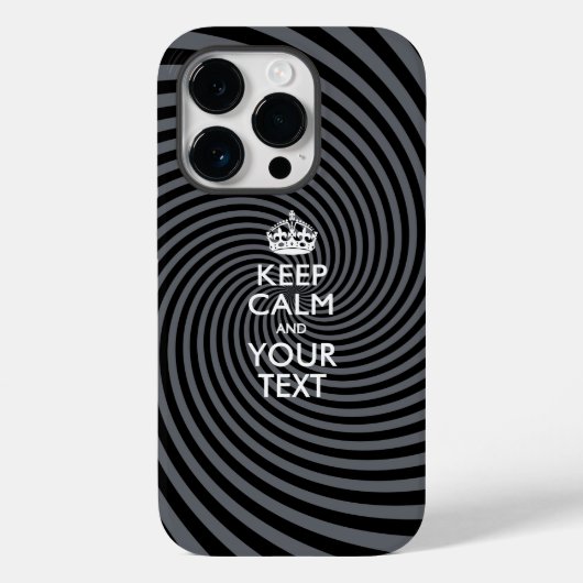 Aangepaste KEEP CALM EN Jouw tekst Case-Mate iPhone Case (Achterkant)
