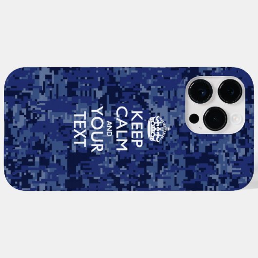 Aangepaste KEEP CALM EN Jouw tekst Case-Mate iPhone Case (Achterkant (horizontaal))