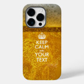 Aangepaste KEEP CALM EN Jouw tekst Case-Mate iPhone Case (Achterkant)