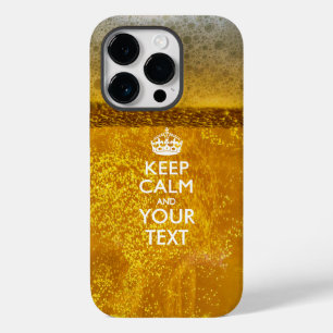 Aangepaste KEEP CALM EN Jouw tekst Case-Mate iPhone 14 Pro Hoesje