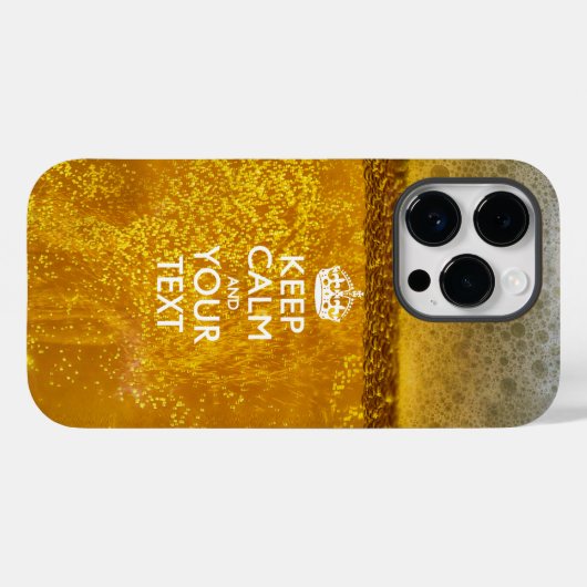 Aangepaste KEEP CALM EN Jouw tekst Case-Mate iPhone Case (Achterkant (horizontaal))