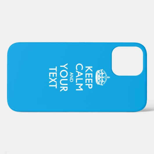 Aangepaste KEEP CALM EN Jouw tekst Case-Mate iPhone Case (Achterkant (horizontaal))