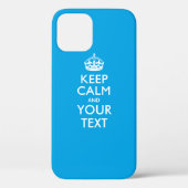 Aangepaste KEEP CALM EN Jouw tekst Case-Mate iPhone Case (Achterkant)